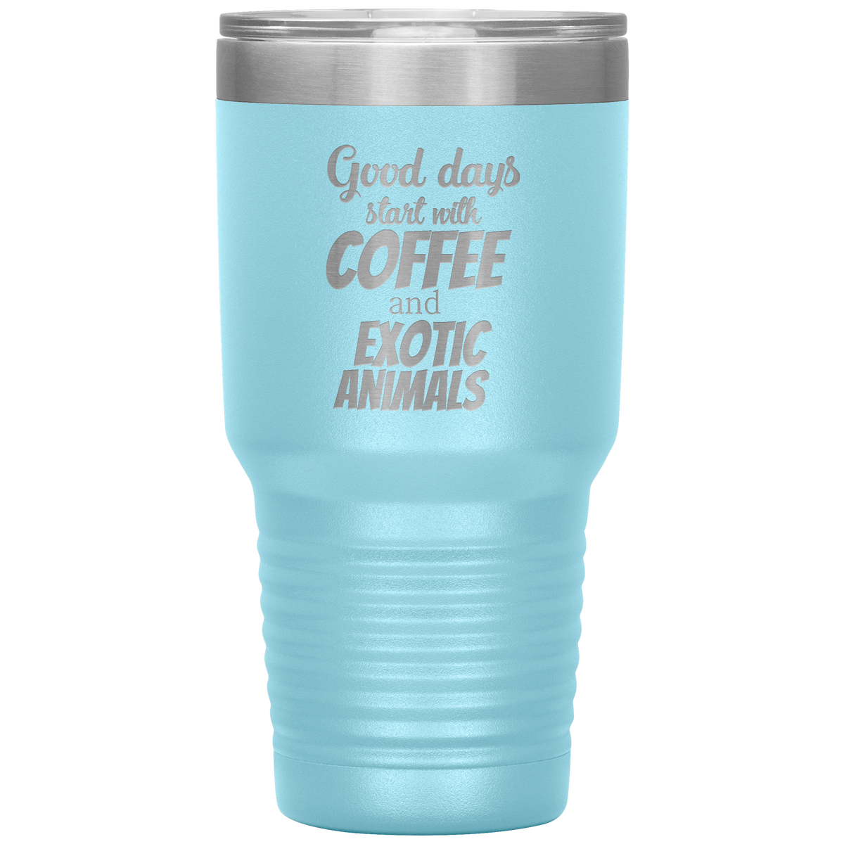 Coffee and exotic animals 30oz Vacuum Tumbler-Tumblers-I love Veterinary