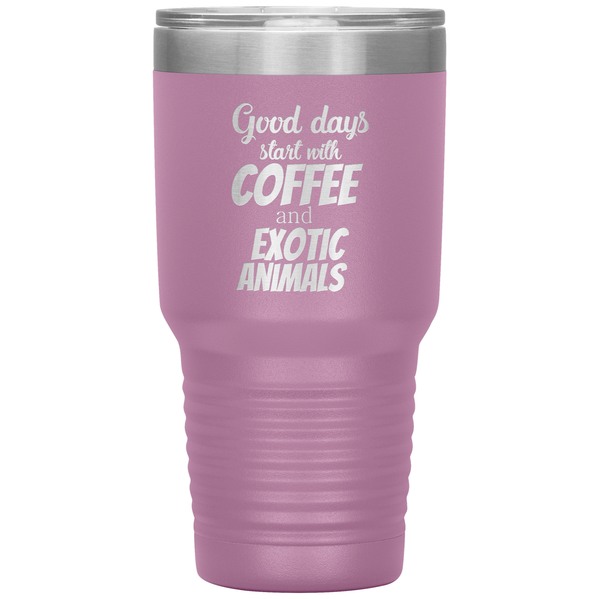 Coffee and exotic animals 30oz Vacuum Tumbler-Tumblers-I love Veterinary