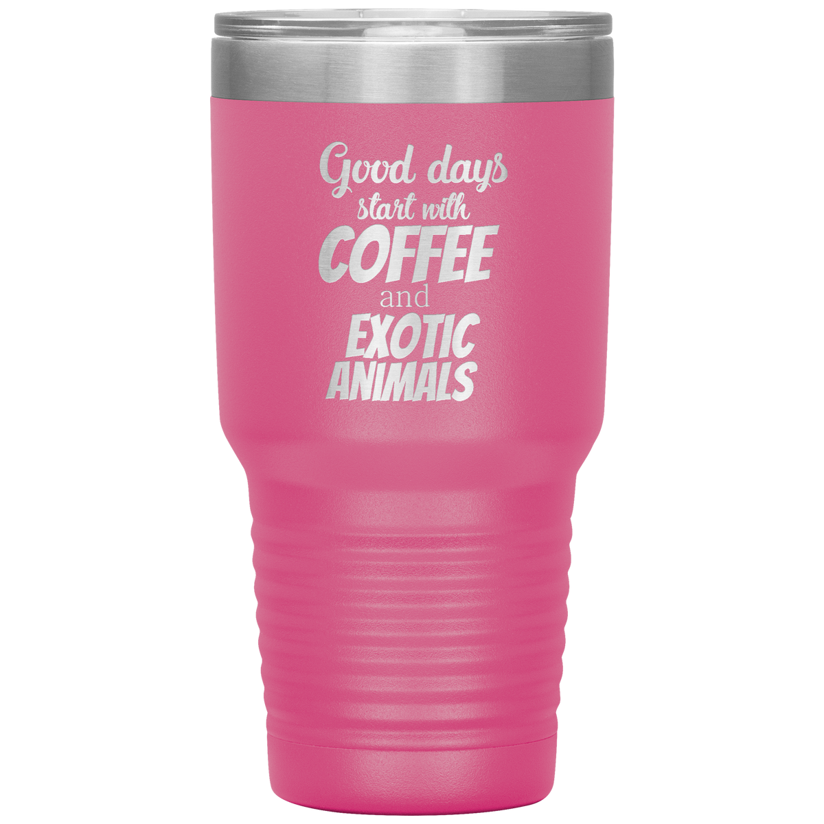 Coffee and exotic animals 30oz Vacuum Tumbler-Tumblers-I love Veterinary