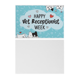 Happy Vet Receptionist Week with Cats - Set of 10 Flat Cards-Cards-I love Veterinary