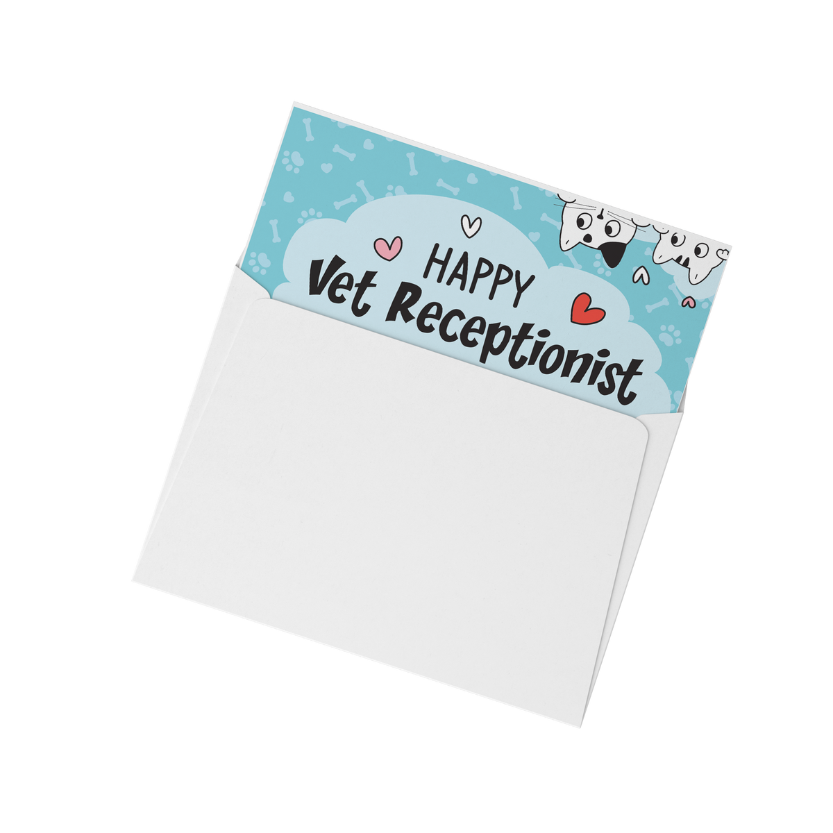 Happy Vet Receptionist Week with Cats - Set of 10 Flat Cards-Cards-I love Veterinary