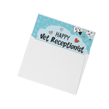Happy Vet Receptionist Week with Cats - Set of 10 Flat Cards-Cards-I love Veterinary