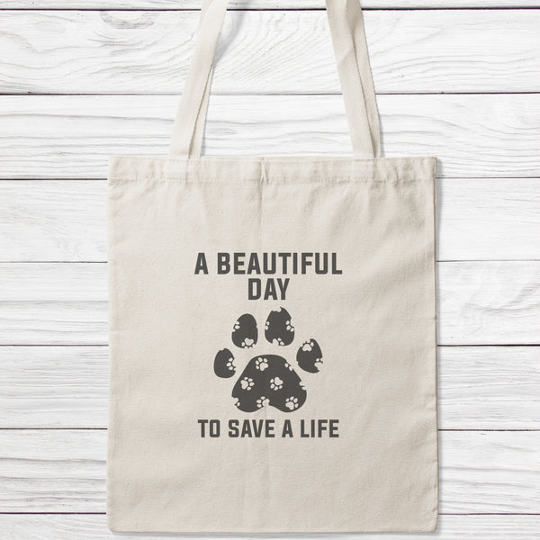 A Beautiful Day To Save A Life Tote Bag-Classic Sublimation Tote Bag-I love Veterinary