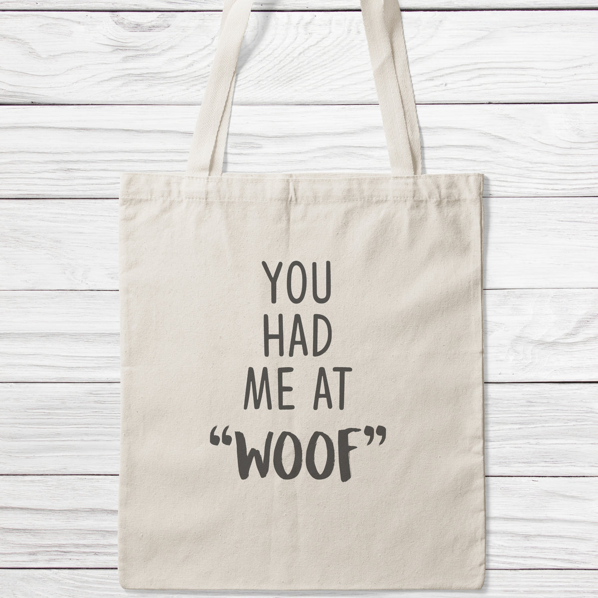 You Had Me At Woof Tote Bag-Classic Sublimation Tote Bag-I love Veterinary
