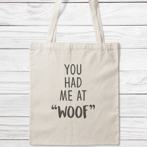You Had Me At Woof Tote Bag-Classic Sublimation Tote Bag-I love Veterinary