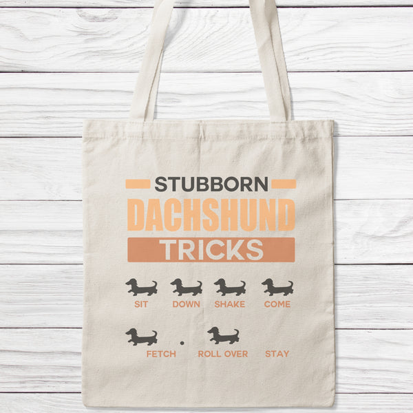 Stubborn Dachshund Tricks Tote Bag-Classic Sublimation Tote Bag-I love Veterinary