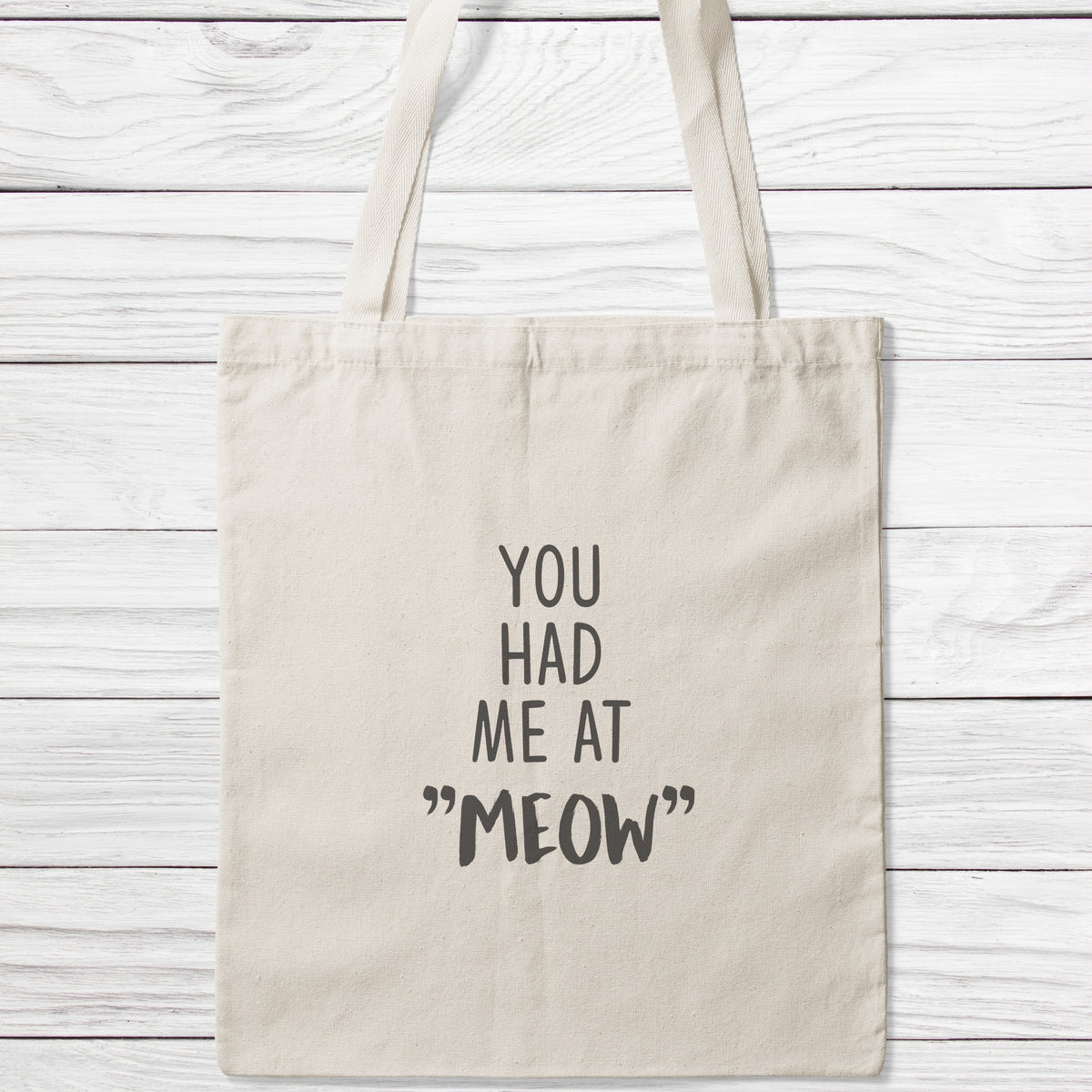 You Had Me At Meow Tote Bag-Classic Sublimation Tote Bag-I love Veterinary