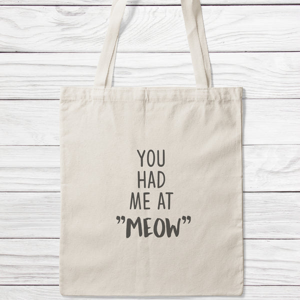 You Had Me At Meow Tote Bag-Classic Sublimation Tote Bag-I love Veterinary