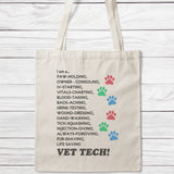I Am A Vet Tech Tote Bag-Classic Sublimation Tote Bag-I love Veterinary