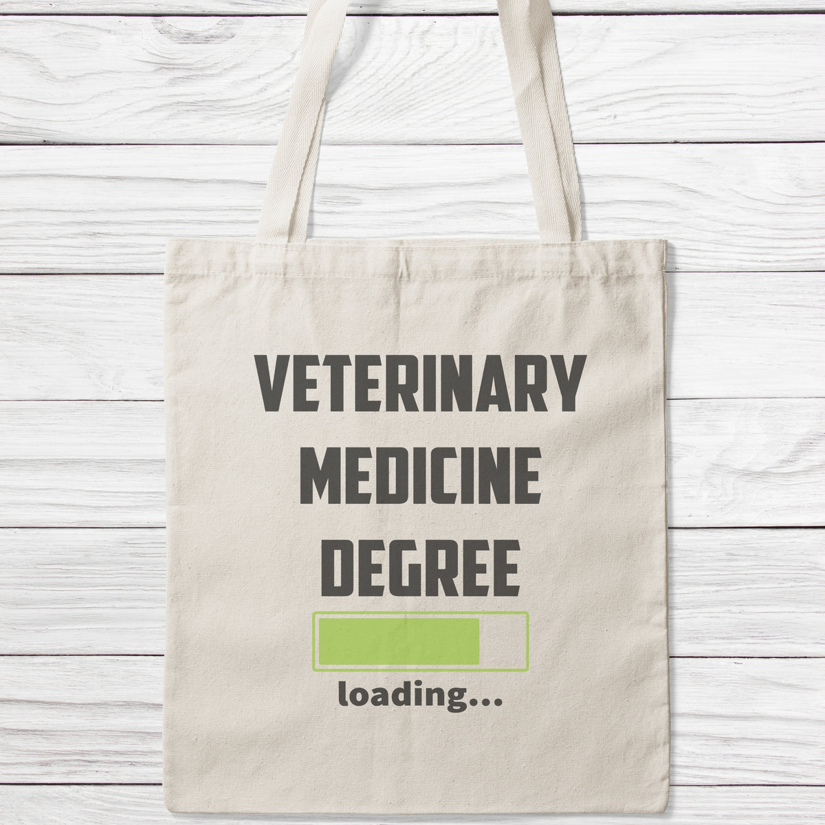 Veterinary Medicine Degree Loading Tote Bag-Classic Sublimation Tote Bag-I love Veterinary