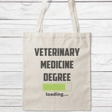 Veterinary Medicine Degree Loading Tote Bag-Classic Sublimation Tote Bag-I love Veterinary