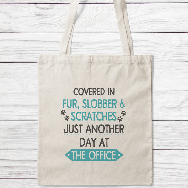 Covered In Fur Slobber And Scratches Tote Bag-Classic Sublimation Tote Bag-I love Veterinary