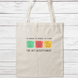 The Woman The Wonder The Legend Vet Receptionist Tote Bag-Classic Sublimation Tote Bag-I love Veterinary