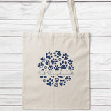 Vet Receptionist Paw Circle Tote Bag-Classic Sublimation Tote Bag-I love Veterinary