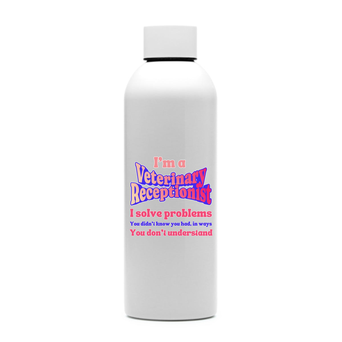 I Solve Problems Water Bottle