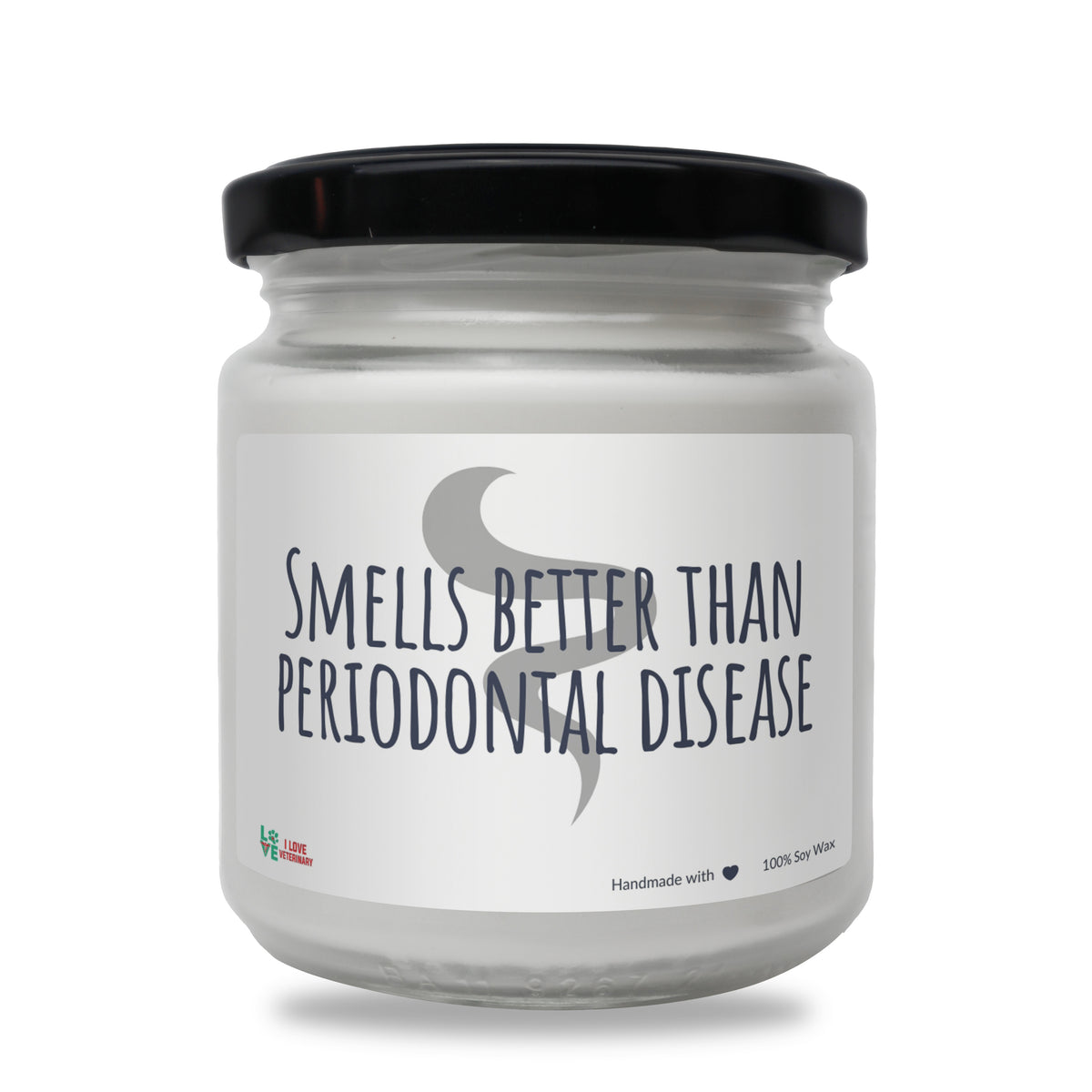 Smells better than periodontal disease Scented Soy Candle, 8oz-Candles-I love Veterinary