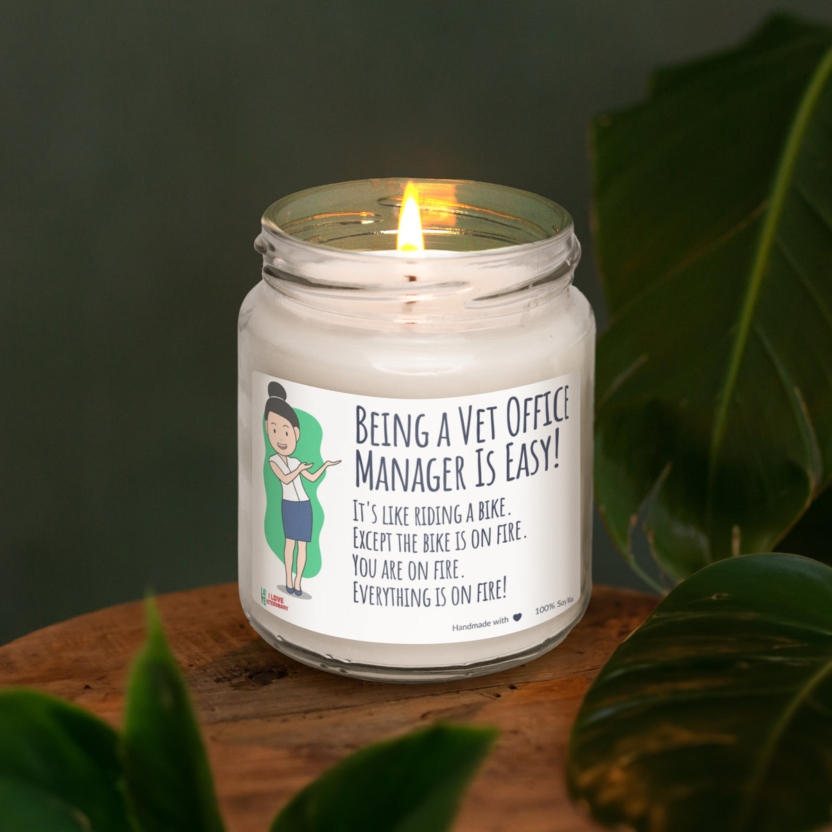 Being a Vet Office Manager Is Easy! Scented Soy Candle-Candles-I love Veterinary