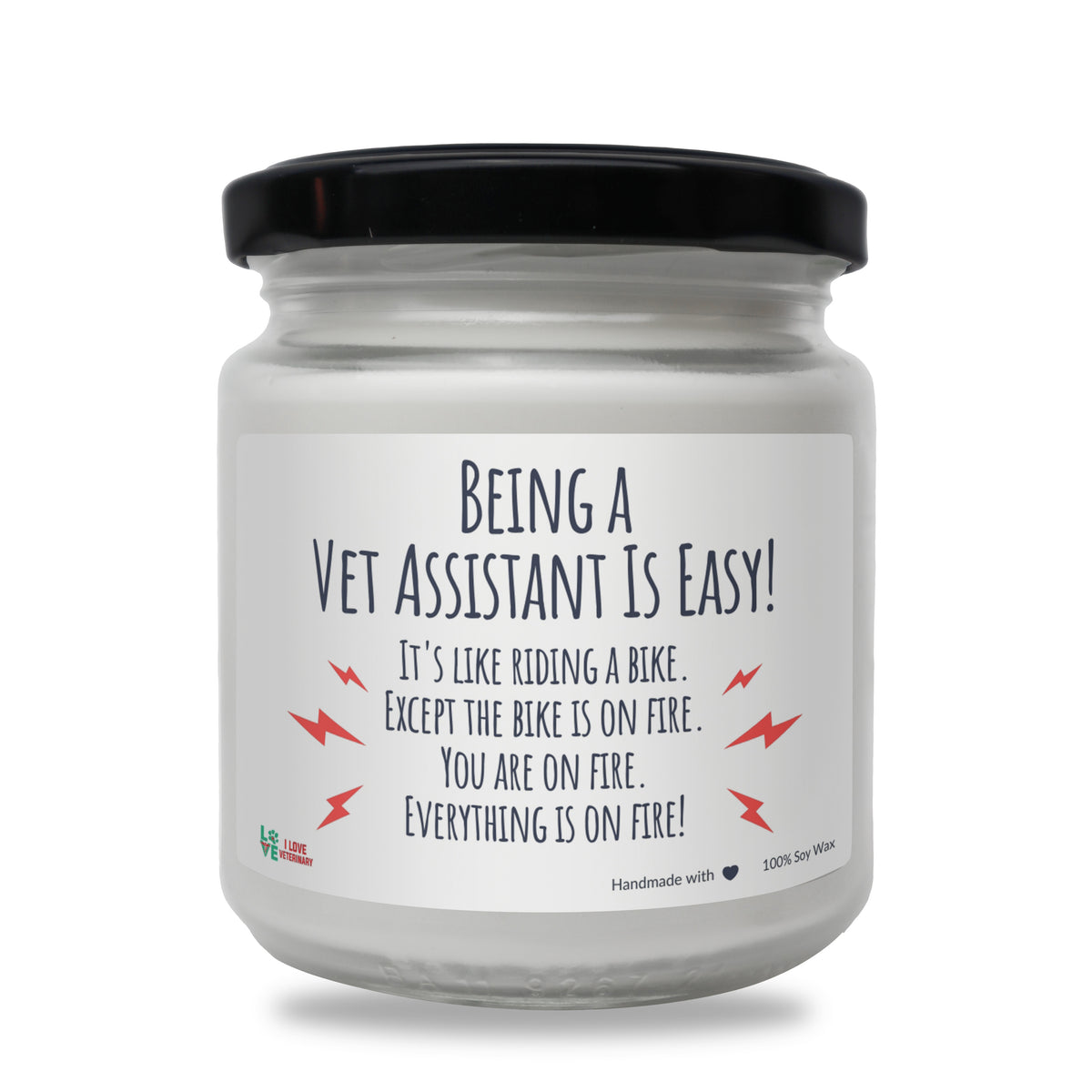 Being a Vet Assistant Is Easy! Scented Soy Candle-Candles-I love Veterinary