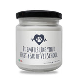 Smells like your first year of Vet School Scented Soy Candle, 8oz-Candles-I love Veterinary