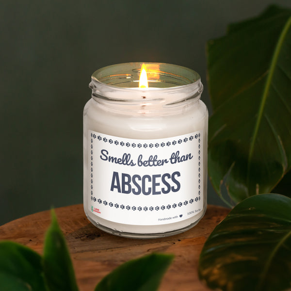 Smells better than Abscess Scented Soy Candle-Candles-I love Veterinary