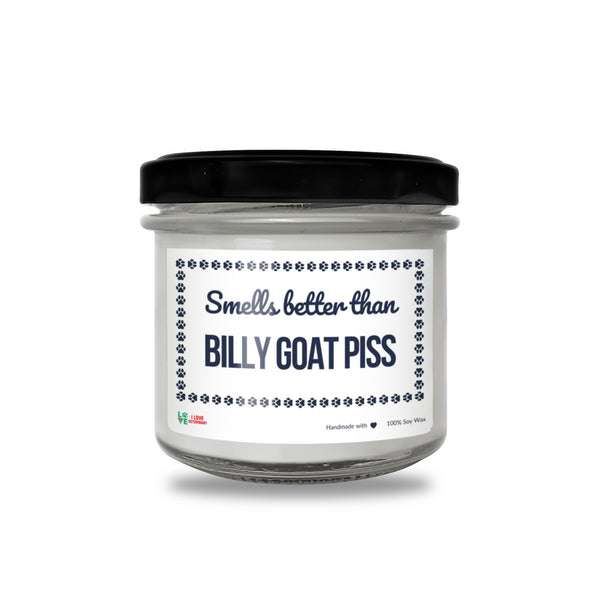 Smells better than Billy Goat Piss Scented Soy Candle-Candles-I love Veterinary