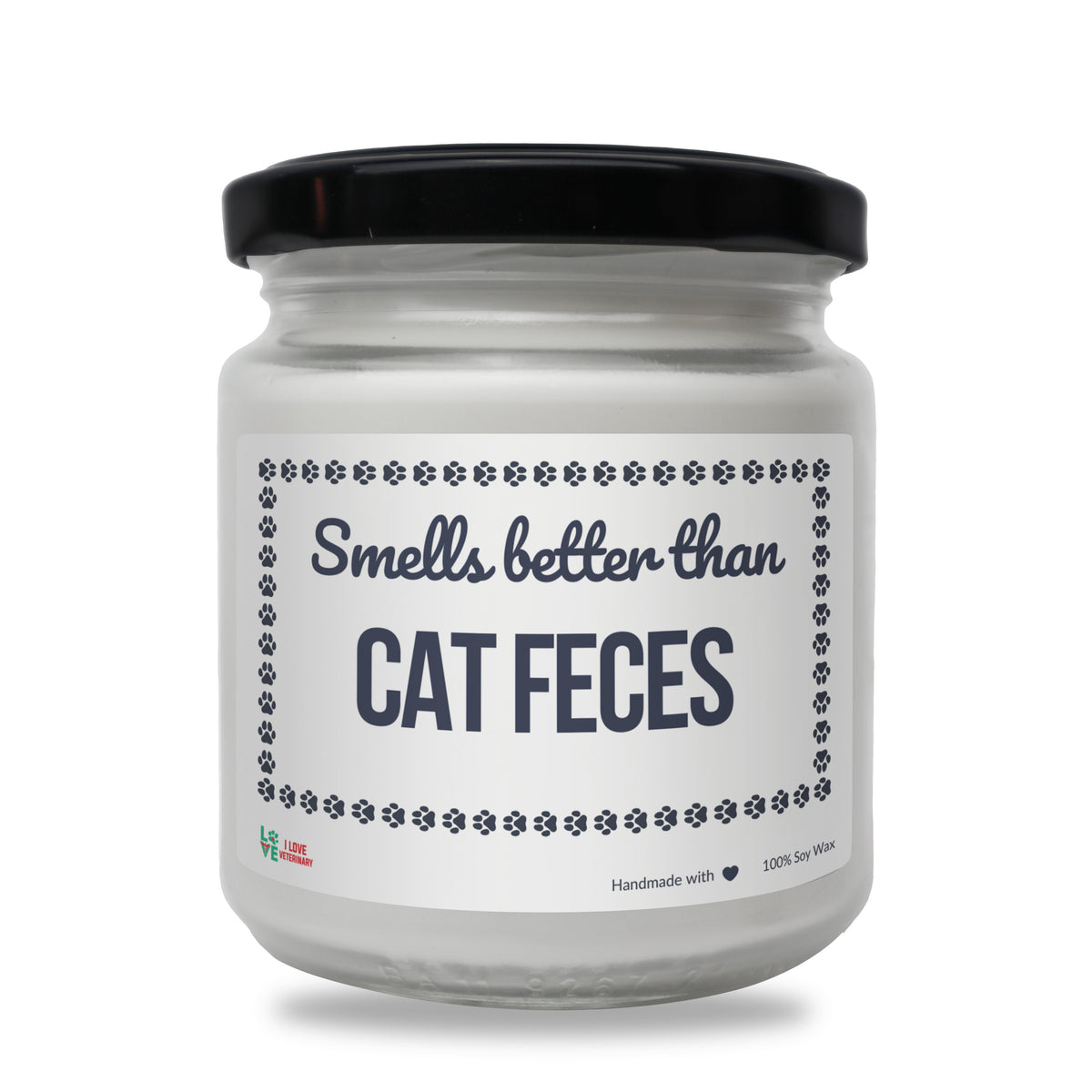 Smells better than Cat Feces Scented Soy Candle-Candles-I love Veterinary