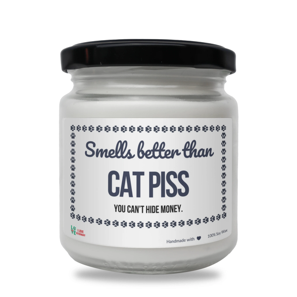 Smells better than Cat Piss Scented Soy Candle-Candles-I love Veterinary