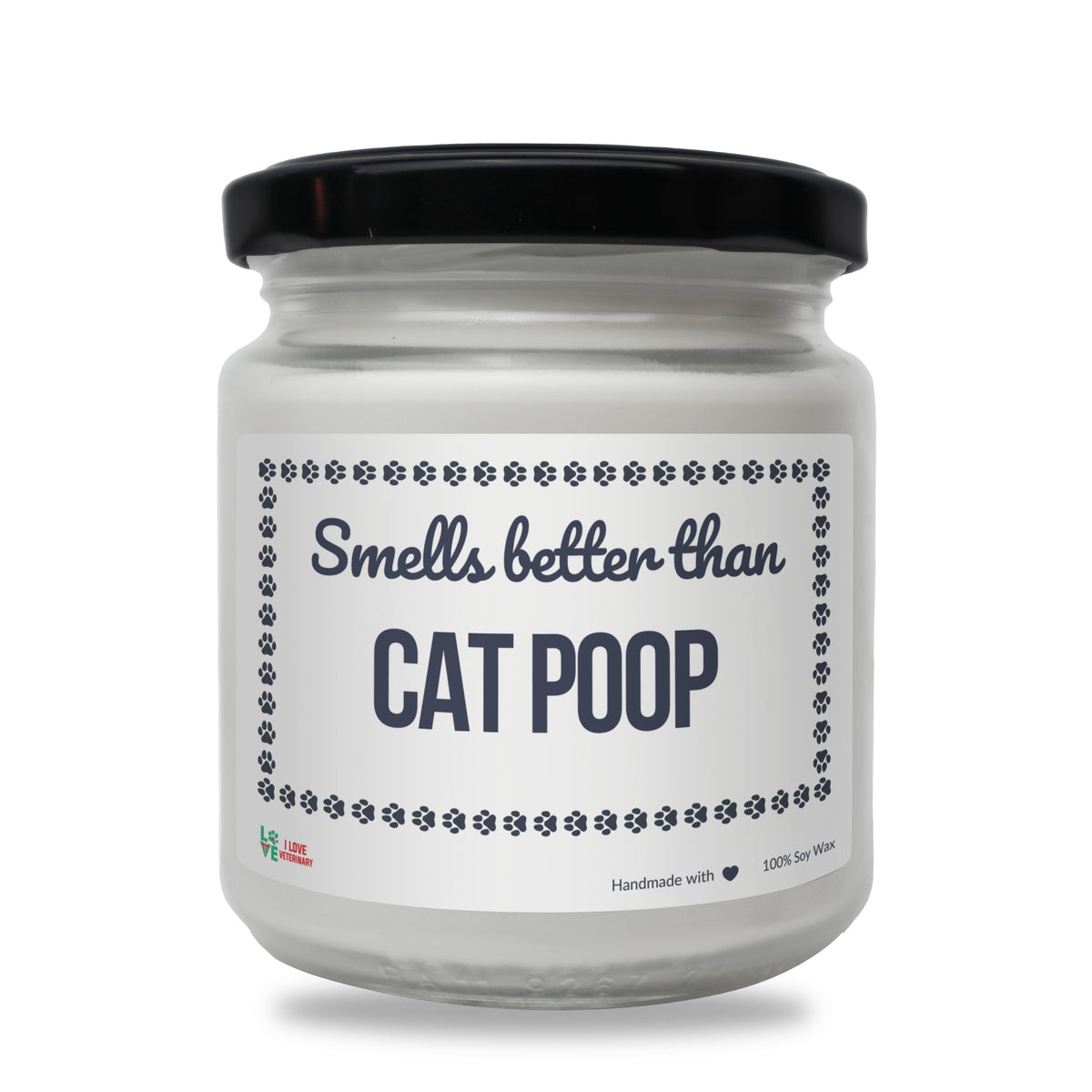 Smells better than Cat Poop Scented Soy Candle-Candles-I love Veterinary