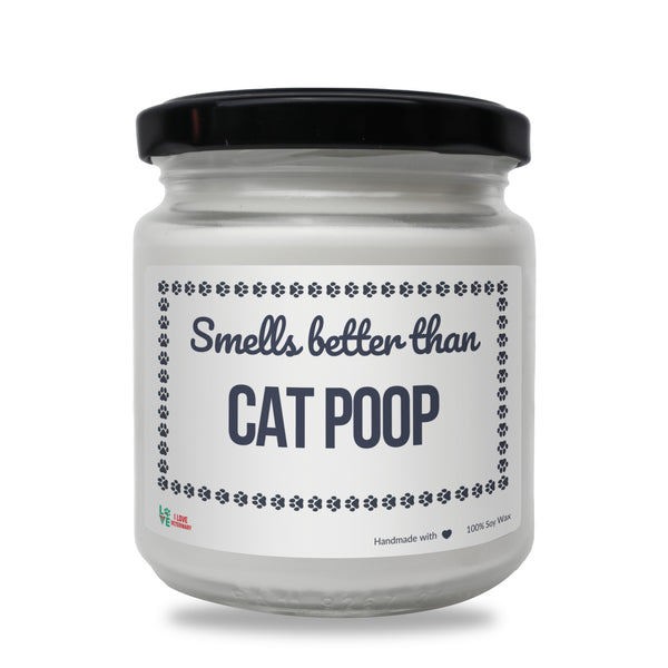 Smells better than Cat Poop Scented Soy Candle-Candles-I love Veterinary