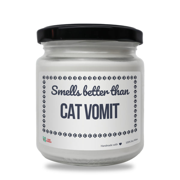 Smells better than Cat Vomit Scented Soy Candle-Candles-I love Veterinary