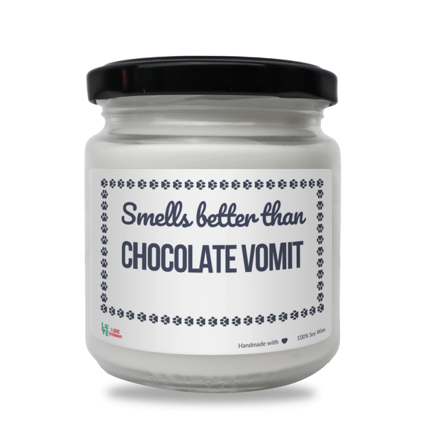 Smells better than Chocolate Vomit Scented Soy Candle-Candles-I love Veterinary