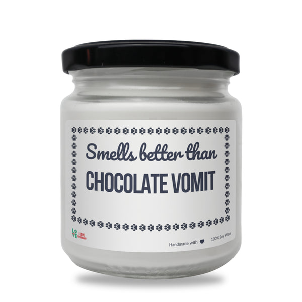 Smells better than Chocolate Vomit Scented Soy Candle-Candles-I love Veterinary