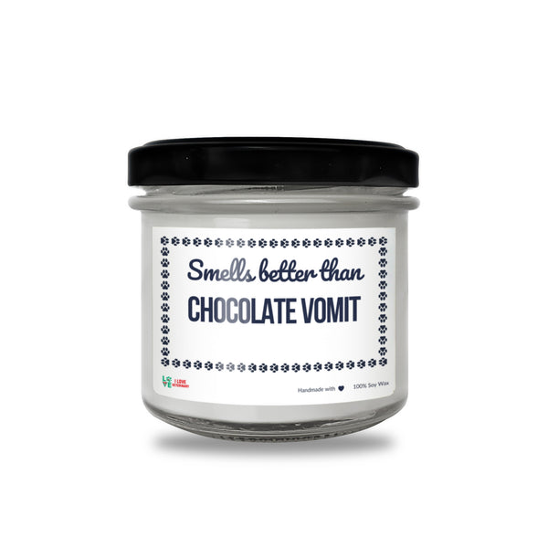 Smells better than Chocolate Vomit Scented Soy Candle-Candles-I love Veterinary