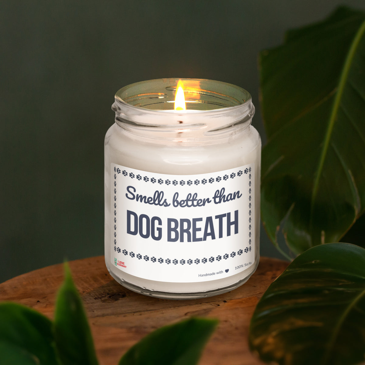 Smells better than Dog Breath Scented Soy Candle-Candles-I love Veterinary