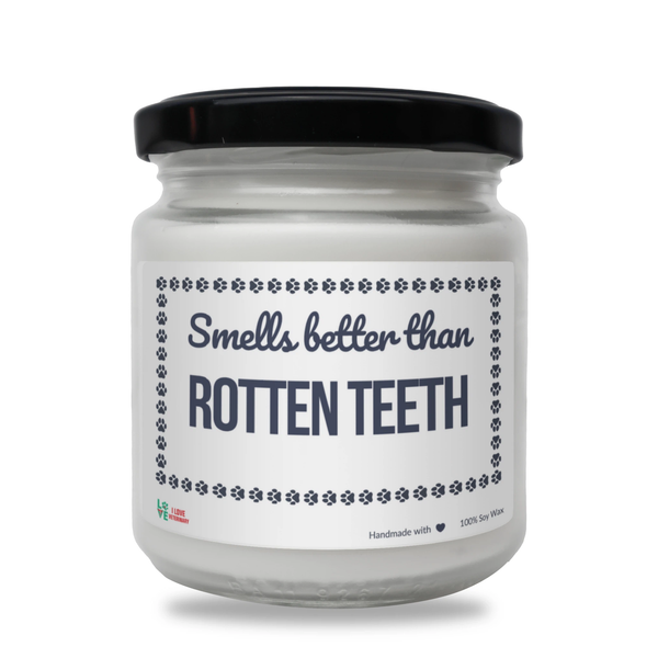 Smells better than Rotten Teeth Scented Soy Candle-Candles-I love Veterinary