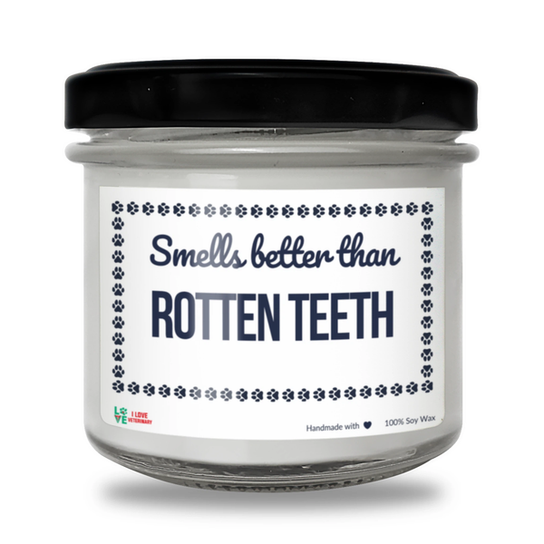 Smells better than Rotten Teeth Scented Soy Candle-Candles-I love Veterinary