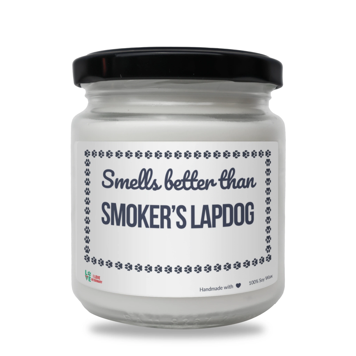 Smells better than Smoker’s Lapdog Scented Soy Candle-Candles-I love Veterinary
