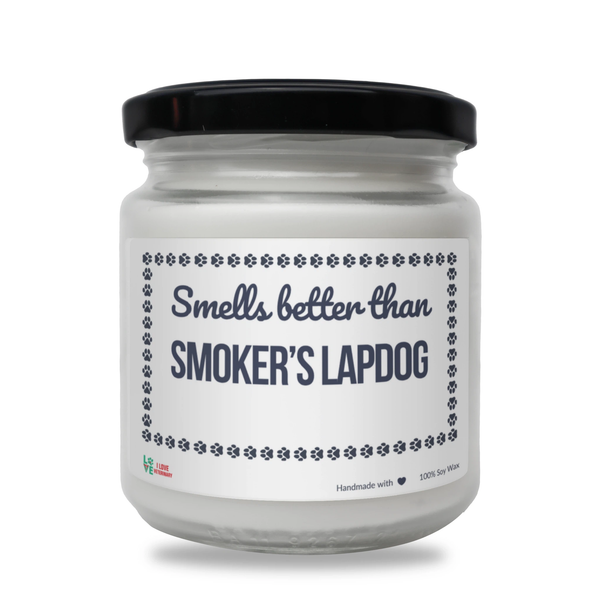 Smells better than Smoker’s Lapdog Scented Soy Candle-Candles-I love Veterinary
