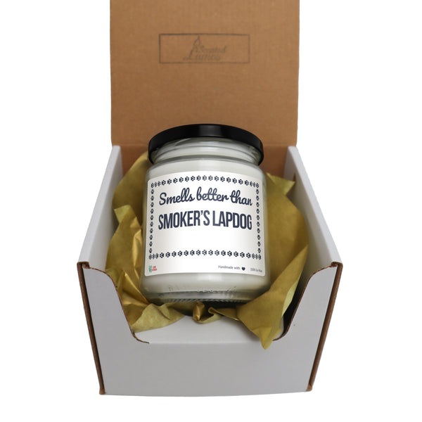 Smells better than Smoker’s Lapdog Scented Soy Candle-Candles-I love Veterinary