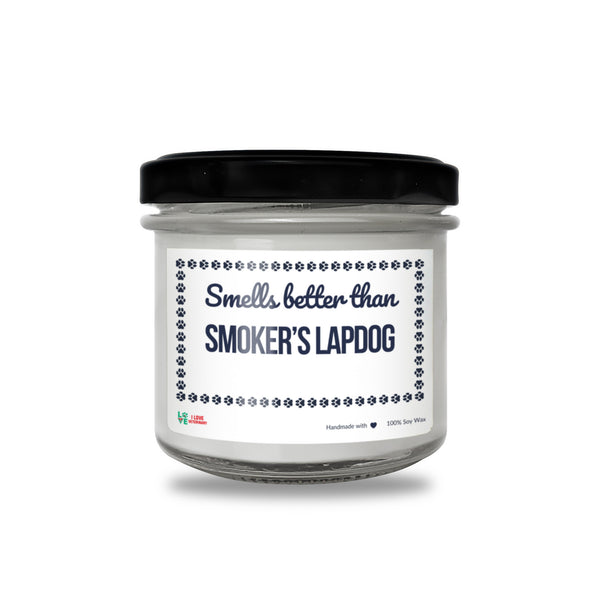 Smells better than Smoker’s Lapdog Scented Soy Candle-Candles-I love Veterinary