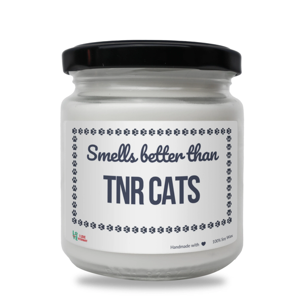 Smells better than TNR Cats Scented Soy Candle-Candles-I love Veterinary