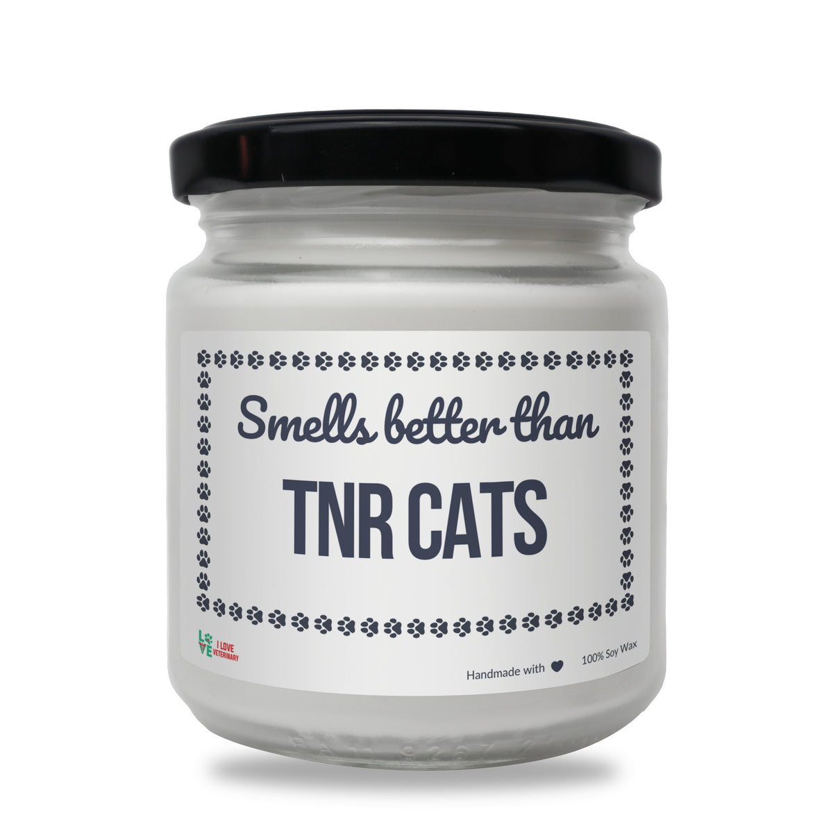 Smells better than TNR Cats Scented Soy Candle-Candles-I love Veterinary