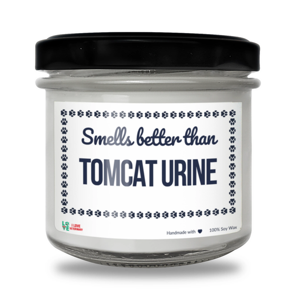 Smells better than Tomcat Urine Scented Soy Candle-Candles-I love Veterinary