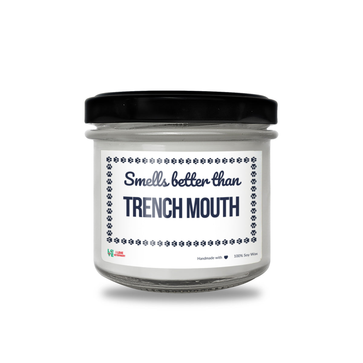 Smells better than Trench Mouth Scented Soy Candle-Candles-I love Veterinary