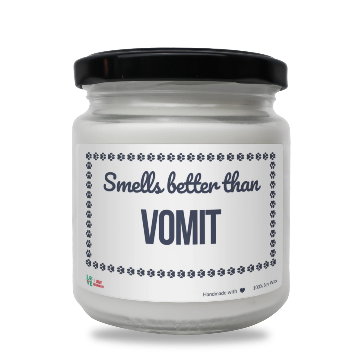 Smells better than Vomit Scented Soy Candle-Candles-I love Veterinary