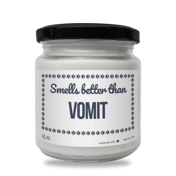Smells better than Vomit Scented Soy Candle-Candles-I love Veterinary