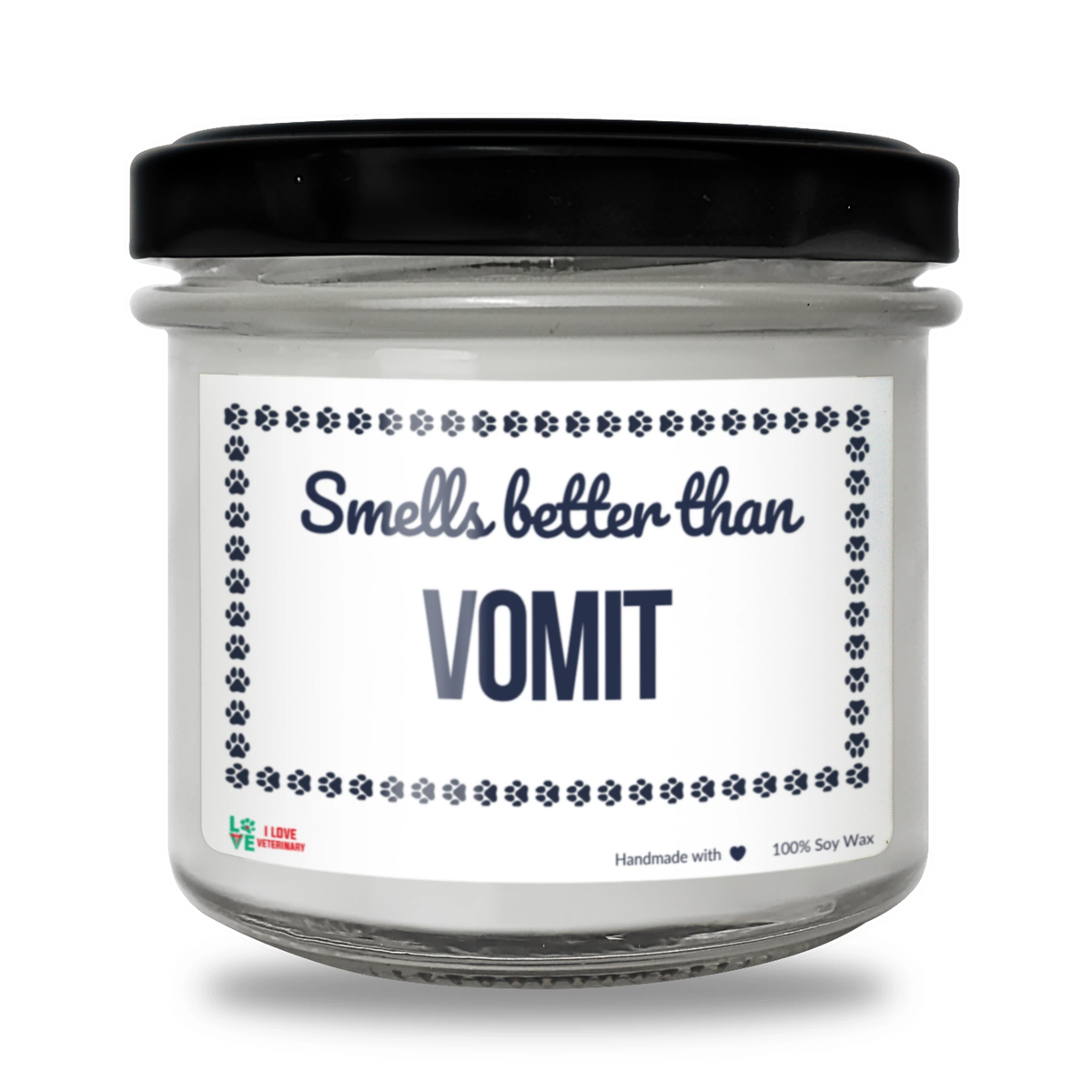 Smells better than Vomit Scented Soy Candle-Candles-I love Veterinary