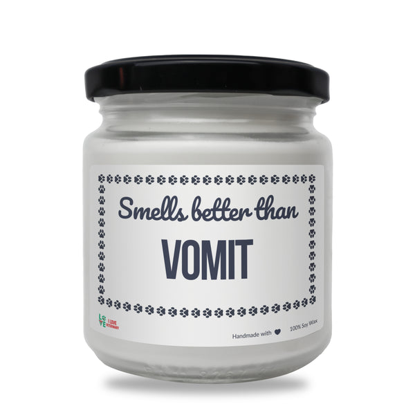 Smells better than Vomit Scented Soy Candle-Candles-I love Veterinary