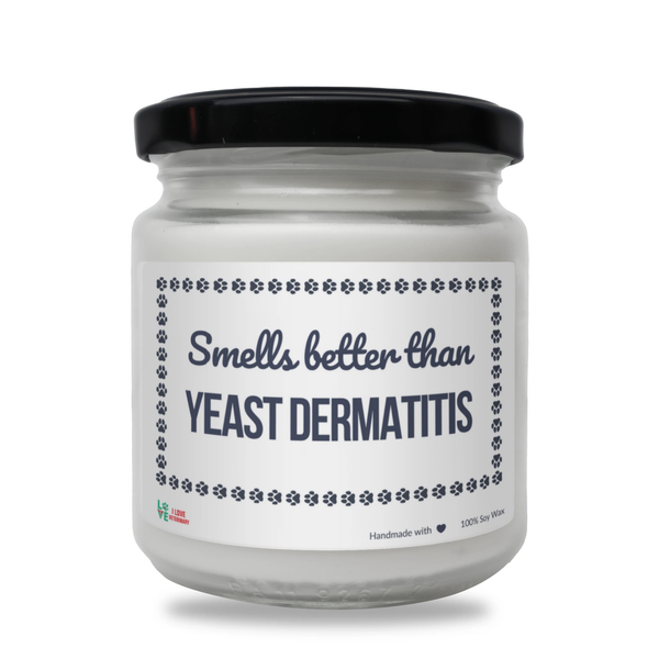 Smells better than Yeast Dermatitis Scented Soy Candle-Candles-I love Veterinary