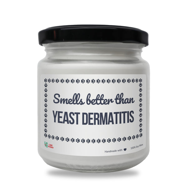 Smells better than Yeast Dermatitis Scented Soy Candle-Candles-I love Veterinary